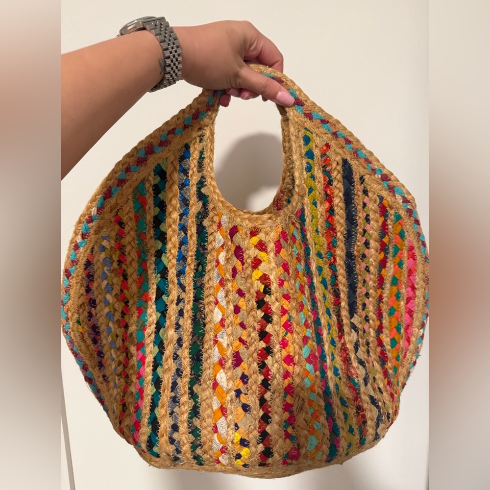 Antik Kraft Multicolor Woven Tote Bag - Picture 6 of 6